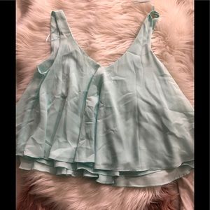 Mint green Crop top